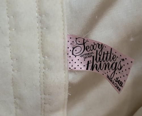 Victorias Secret Silk Tuxedo Bustier Slip Dress Babydoll Sexy Little Things 34B - Picture 5 of 11