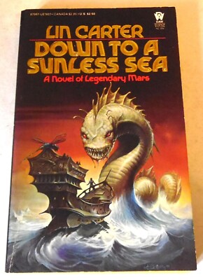 Lin Carter - Down to a Sunless Sea - US 1st reprint pbck. - DAW #584   June 1984