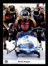 Rene Hoppe Autogrammkarte Original Signiert Bob Fahren + A 240827