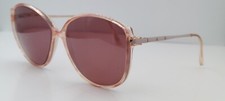 Vintage Safilo 5621 Pink Translucent Oval Sunglasses Italy FRAMES ONLY
