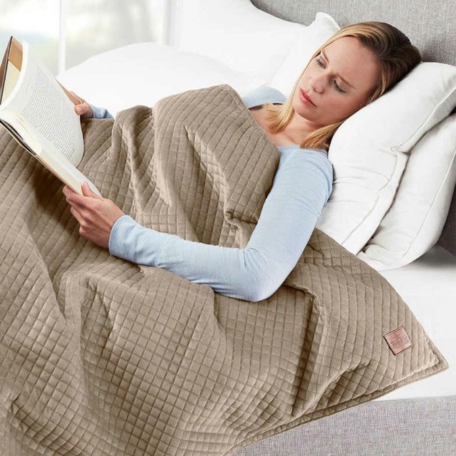 Pendleton Weighted Blanket, 48" x 72", 20 lbs, Beige for sale online