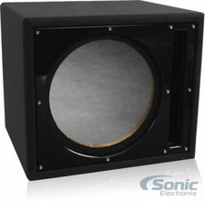 Belva BBX112BK 12" Single Ported Subwoofer Enclosure w/ Custom Black Baffle