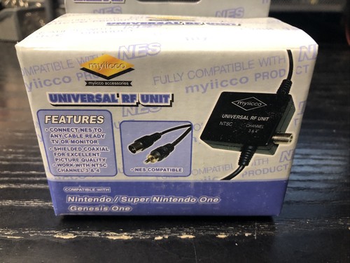 Myiicco Universal RF Unit For Super Nintendo Genesis One (NES/SNES/GEN1) New - Picture 2 of 6