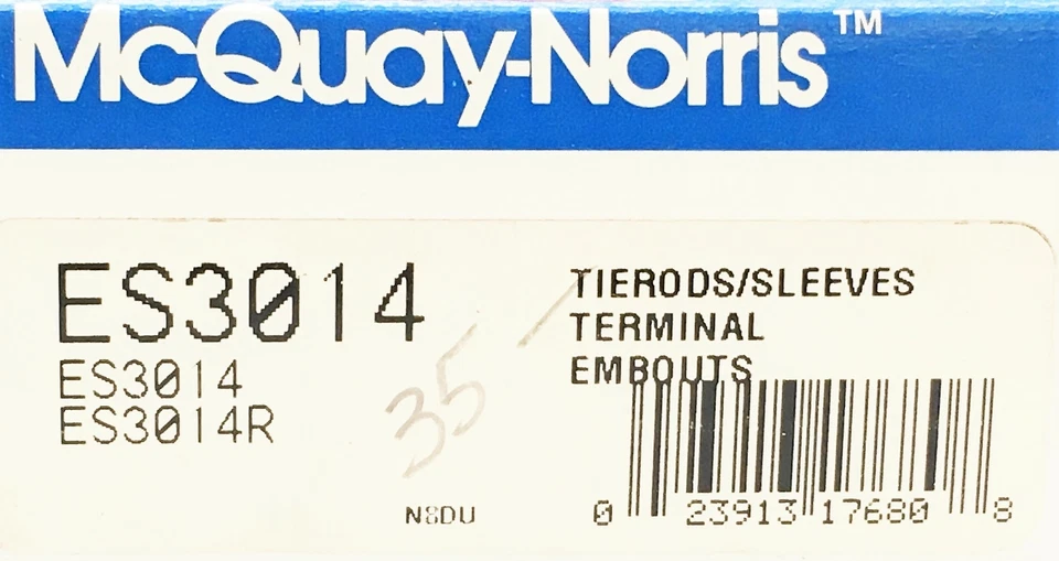 Extremo de varilla de amarre de dirección McQuay-Norris ES3014 NOS Foto 3 de 3