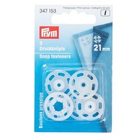 AnnäH-DruckknöPfe Kst 21 Mm Transparent, Packung Mit 3St, 347153, Prym