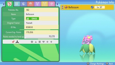 Pokemon Strahlender Diamant & Leuchtende Perle 6IV Shiny Bellossom! MAX EVs