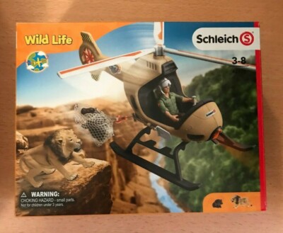 Schatulle Schleich Hubschrauber für Rettungsweste Tiere