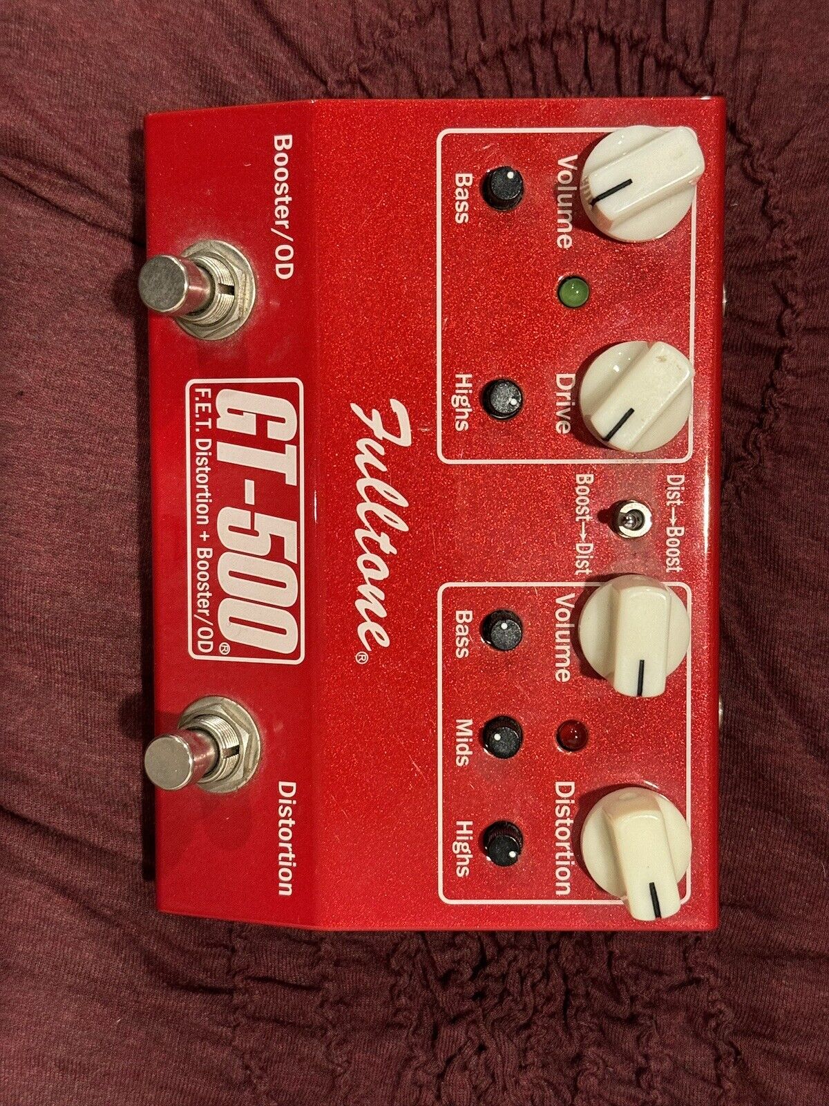 Fulltone GT500 Distortion Guitar Effect Pedal