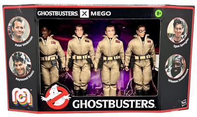 Ghostbusters X Action Figure 4 Pack Mego Collector Set Marty Abrams 62947 New