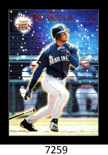 1-1998 TOPPS STARS BASE KEN GRIFFEY JR REDS MARINERS 4279/9799 CARD#100
