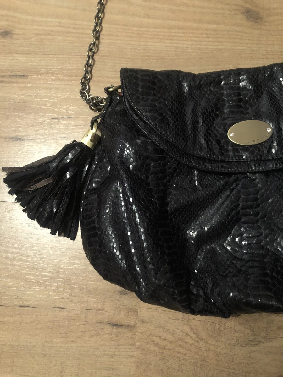 River island black best sale snake print bag