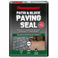 Thompson's NATURAL Finish Sealer PATIO AND BLOCK Paving Seal Protector 5 Litre