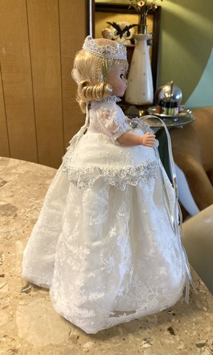 Madame Alexander 8" Christmas Tree Topper - 34725 White Angel With Tag - Picture 7 of 13
