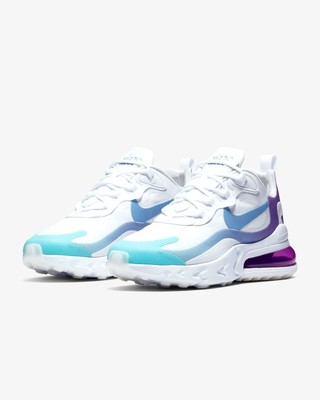 Nike Air Max 270 React Women S Shoe Sz 5 5 White Light Blue At6174 102 New Ebay Nike Air Max 270 React Women S Shoe Sz 5 5 White Light Blue At6174 102 New Ebay