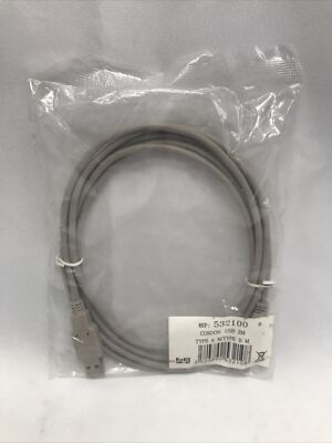***USB Printer Cable, Type A Male to Type B Male  2m (6.5 ft) Gray***