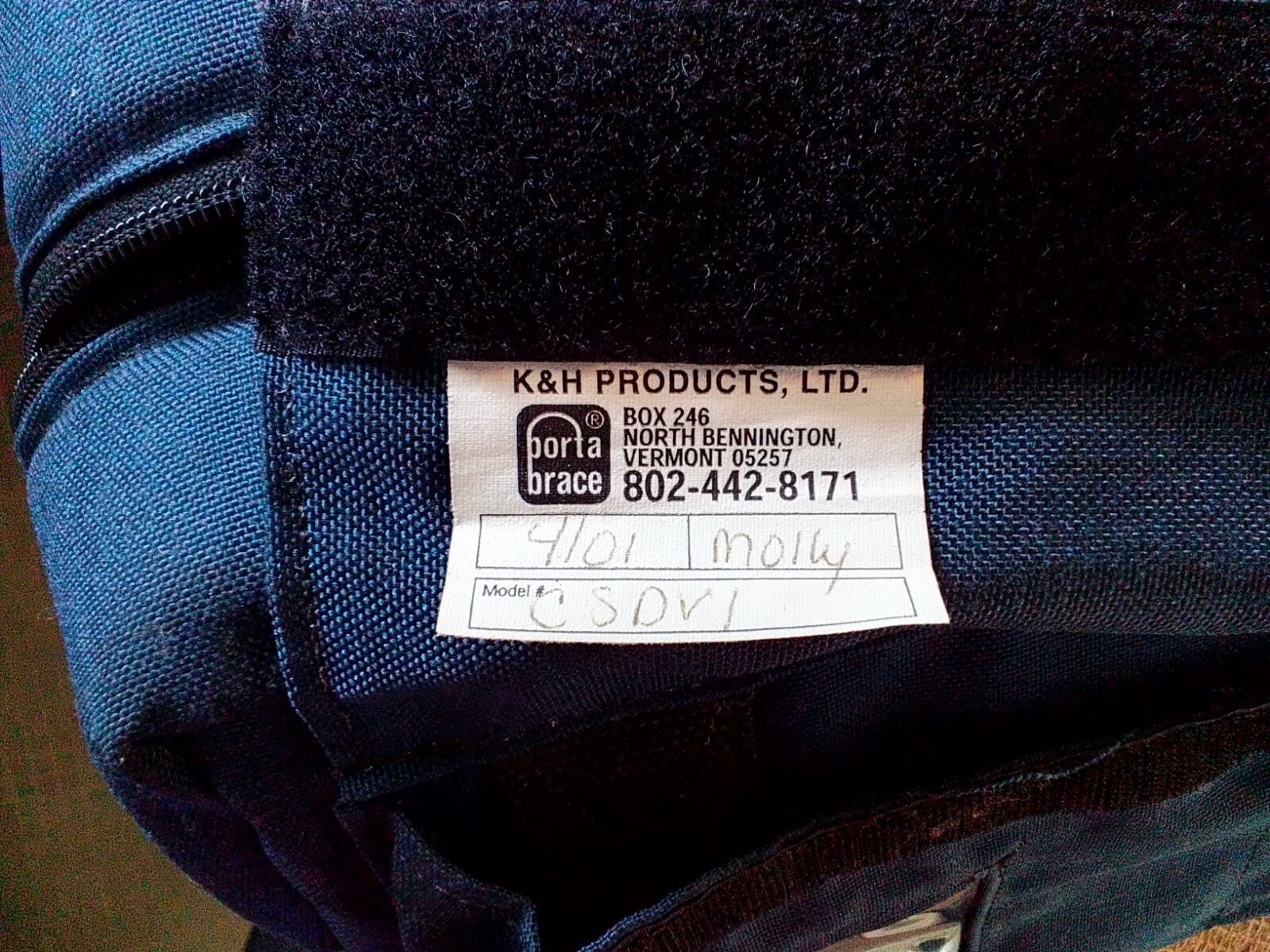 PortaBrace CS DV1 Camcorder/Camera Case (Signature Blue) good condition