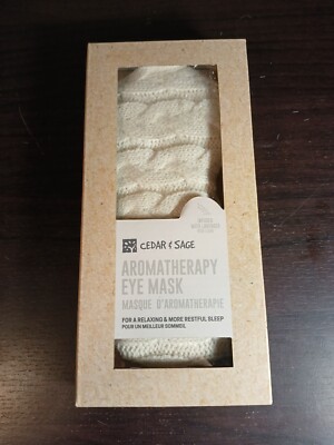 Cedar & Sage Aromatherapy Eye Mask Infused With Lavender