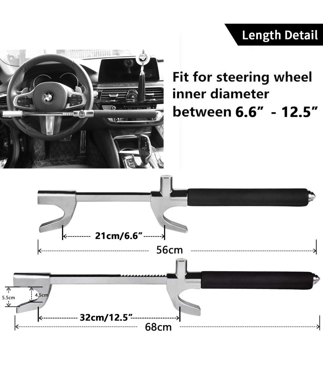 Winner International The Club 3000 Twin Hooks Steering Wheel Lock