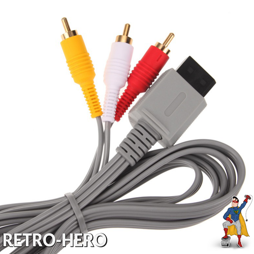 AV TV Kabel für Nintendo Wii - Wii U Scart Anschluss Videokabel Fernsehkabel - Bild 3 von 3
