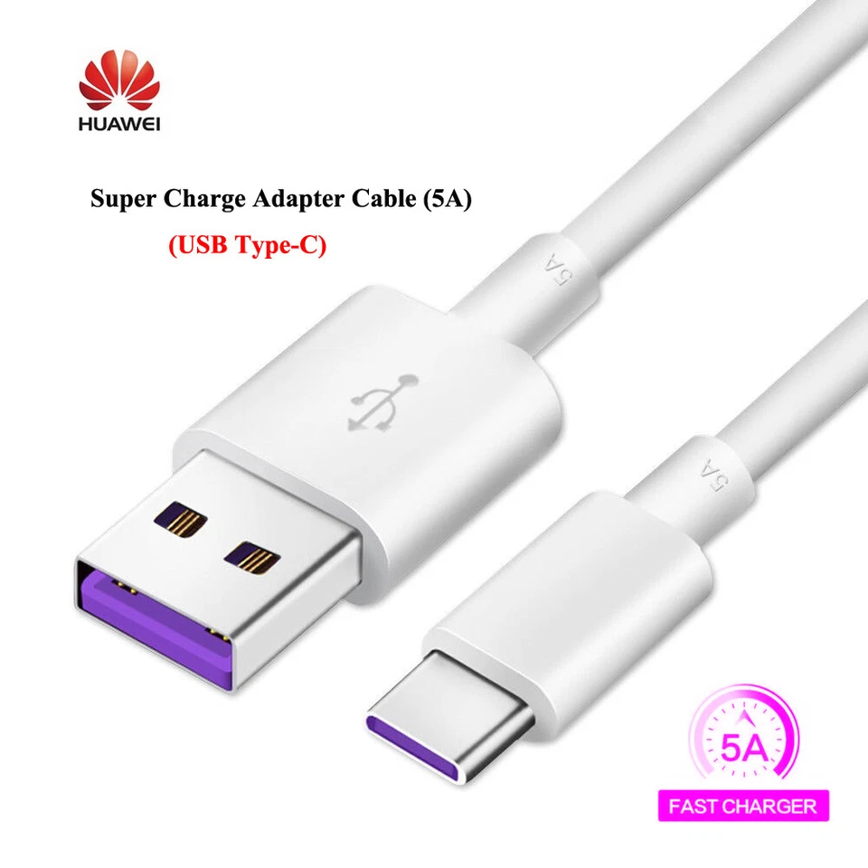 Cable Adaptador USB Tipo-C a Tipo-A Original 5A Para Huawei P9 P10 P20 P30 P40 AU Foto 2 de 4