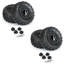 Pro-Line Trencher X SC 2.2/3.0'' All Terrain Tires w/ Black Wheels (4) Slash F/R