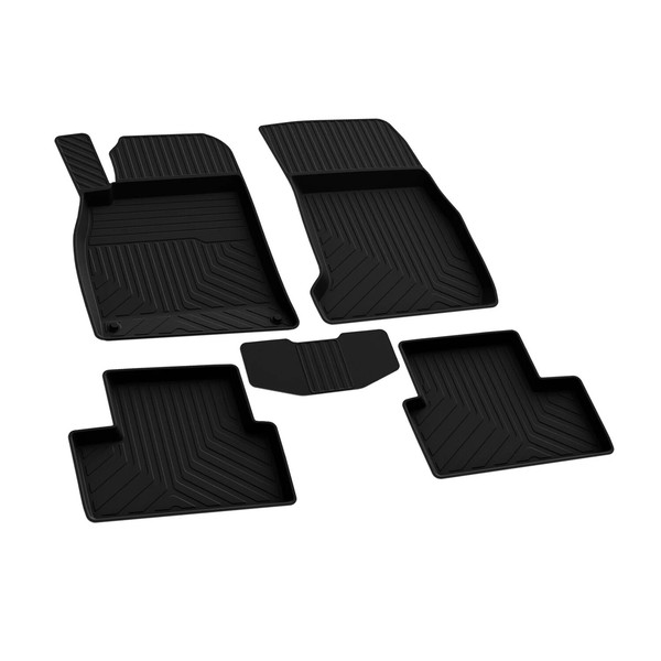 FußMatten 3D Matten Gummimatten FüR Mercedes A Klasse W176 2012-2018 Schwarz 4X-image