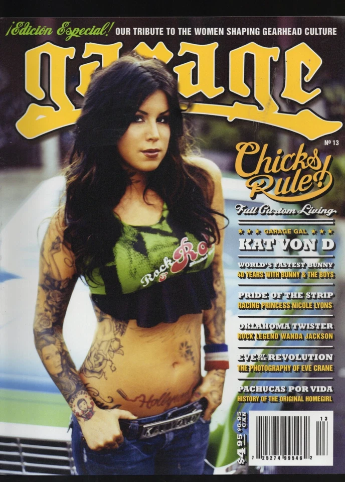 Garage Magazine #13 Kat Von D Cover Art NEW AND UNREAD