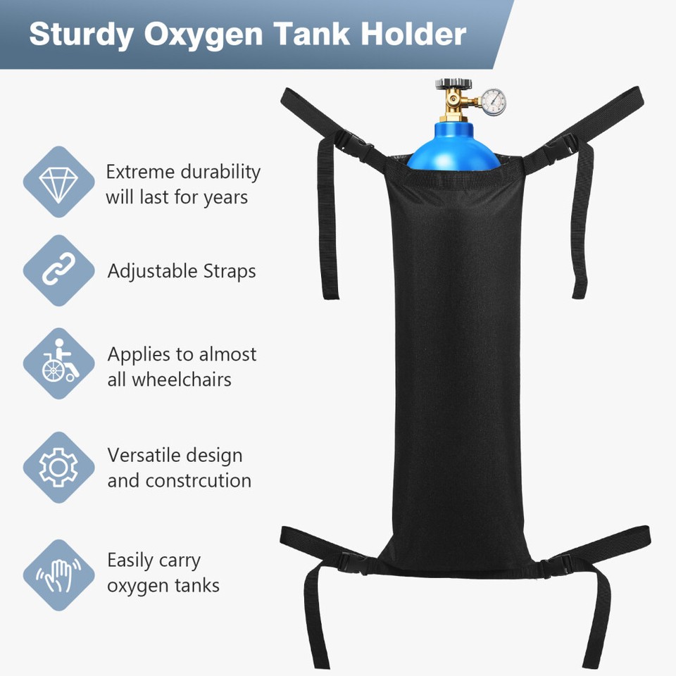 Oxygen Cylinder Pannier Bag Storage Buggy Electric Wheelchair Travel eBay