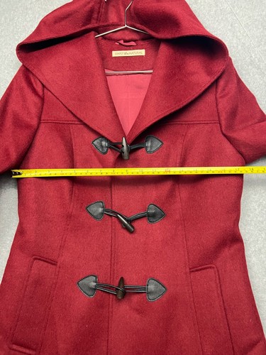 Purelyalpaca Womens Baby Alpaca Wool Toggle Coat Size M Made Peru Simple Minimal - Picture 14 of 15