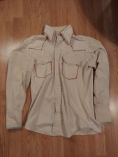 Vintage Levi's Western Pearl Snap Shirt Mens Medium  Red Tag See Photos Read