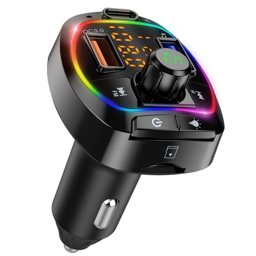 FM Bluetooth Car 3 USB QC / PD3.0 SZYBKA ładowarka odtwarzacz mp3 6 kolorów do iphone'a / jabłka - Zdjęcie 9 z 11