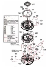 New ETA 7750 Watch Parts (Wheels, Pinions, Springs, Bearing, Levers, Cam, +)