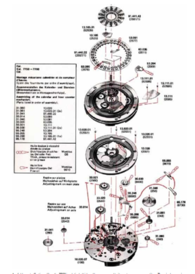 #ad #ad New ETA 7750 Watch Parts Wheels Pinions Springs Bearing Levers Cam $24.86