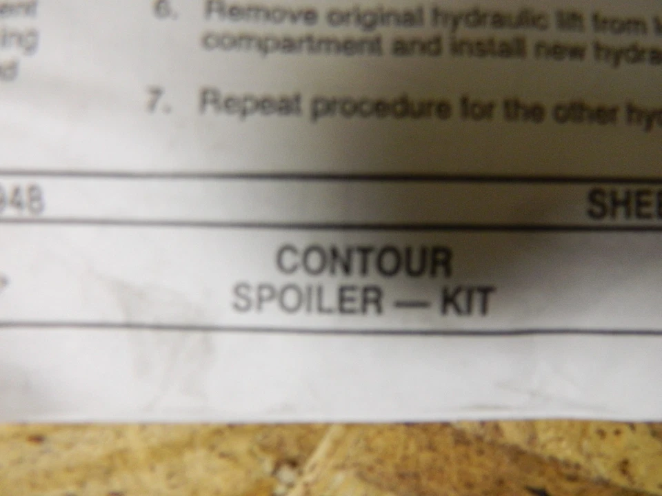 Nuevo alerón tapa maletero trasero ébano negro Ford Contour 1995-2000 fabricante de equipos originales Foto 3 de 4