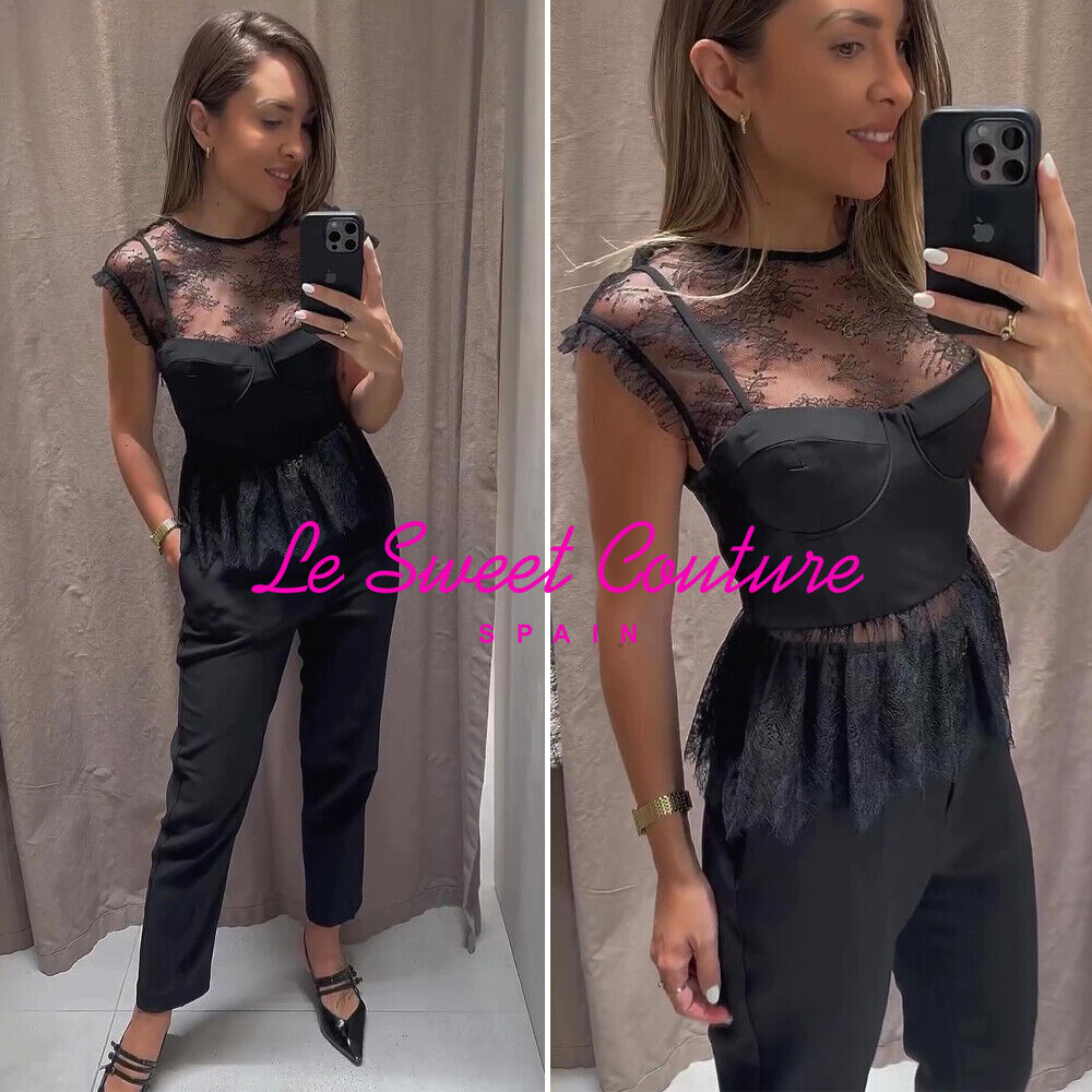 ZARA WOMAN NWT FW24 BLACK LACE TOP ALL SIZES 8958/942 | eBay ZARA WOMAN NWT FW24 BLACK LACE TOP ALL SIZES 8958/942 | eBay