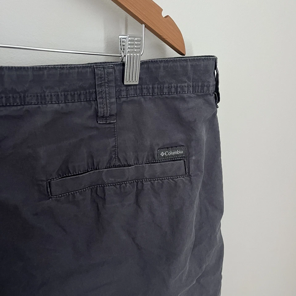 Columbia Pantalones Cortos Chinos Para Hombre Talla 40 Gris Lavado 7.5” Entrepierna AM4471 Foto 3 de 4