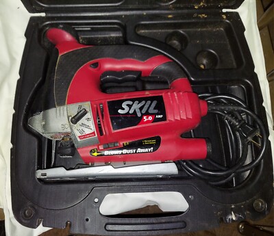 Skil 4680 5.0 Amp Laser Scrolling Jig Saw Corded Electric w/ Dust Blower & Case