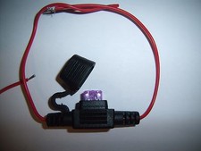 22 Gauge Ga AWG ATM In-Line Fuse Holder Cover 3A Fuse GPS Car 12 Volt Power New