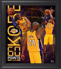 Kobe Bryant Los Angeles Lakers Frmd 15" x 17" 60 Point Finale Collage - Fanatics