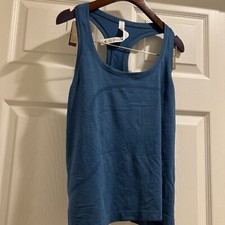 NWT Lululemon Swiftly Tech Racerback Tank Top Race Length Capture Blue SZ :12