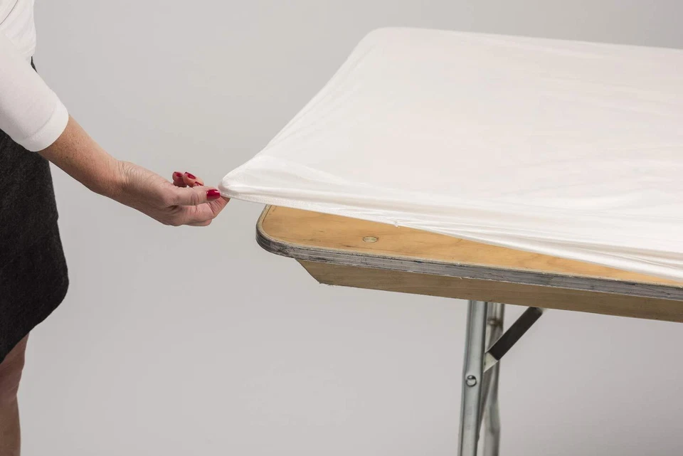 Orange Fitted Table Covers Bundle of 5 for 6ft Banquet Tables 30x72 Inches - Image 2 of 3