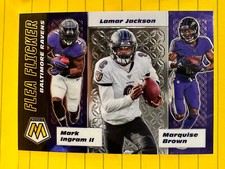 2020 Mosaic Football Flea Flicker Lamar Jackson Baltimore Ravens #FF2 NFL INSERT