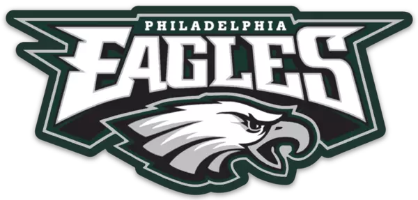 Philadelphia Eagles Logo Type NFL Football Die-cut MAGNET