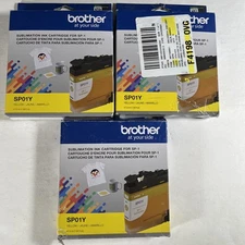 Brother Lot Of 3 SP01Y Yellow Sublimation Ink Cartridge Exp 12/2025 NEW