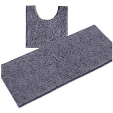Soft Chenille 2-Piece Bathroom Rug Set