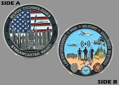 Silvus Technologies Streamcaster MANET Unmanned Systems Challenge Coin  M#10