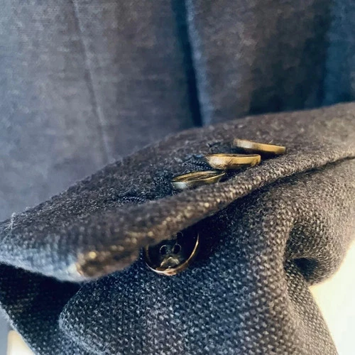 RING JACKET Vitale Barberis Canonico Wool Jacket Navy Made in Italy from Japan image 7