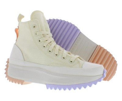 Converse Run Star Hike High Top Unisex Shoes Size 5, Color: White/Mom'S Potato