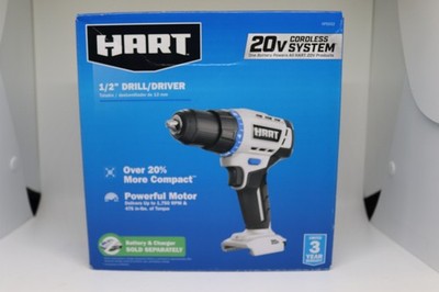 HART Cordless 20-Volt 1/2-inch Drill/Driver (Battery Not Included), HPDD02