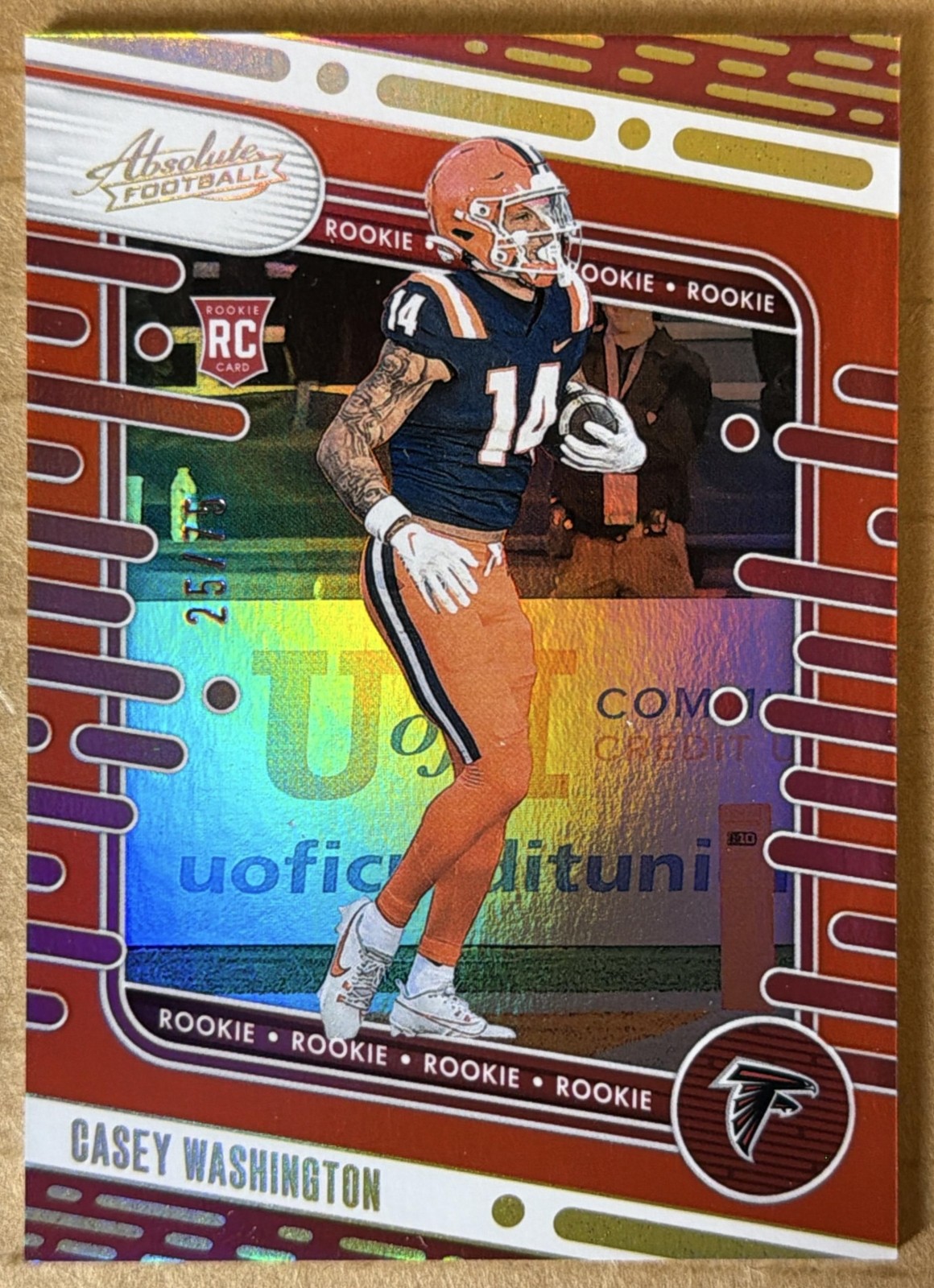 Casey Washington Panini Absolute #101 Spectrum Orange